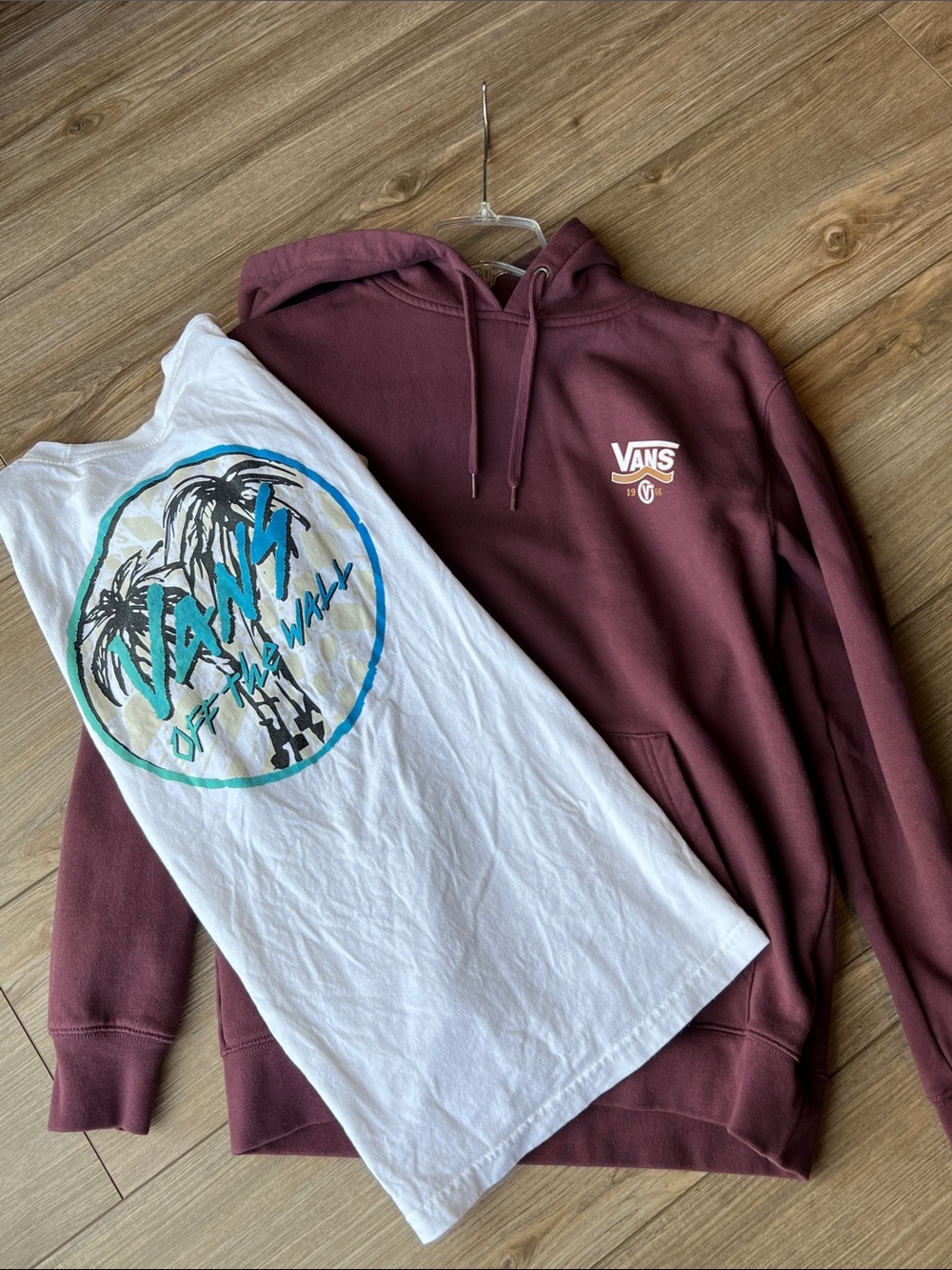 Bundle VANS Men's Hoodie and White Tee